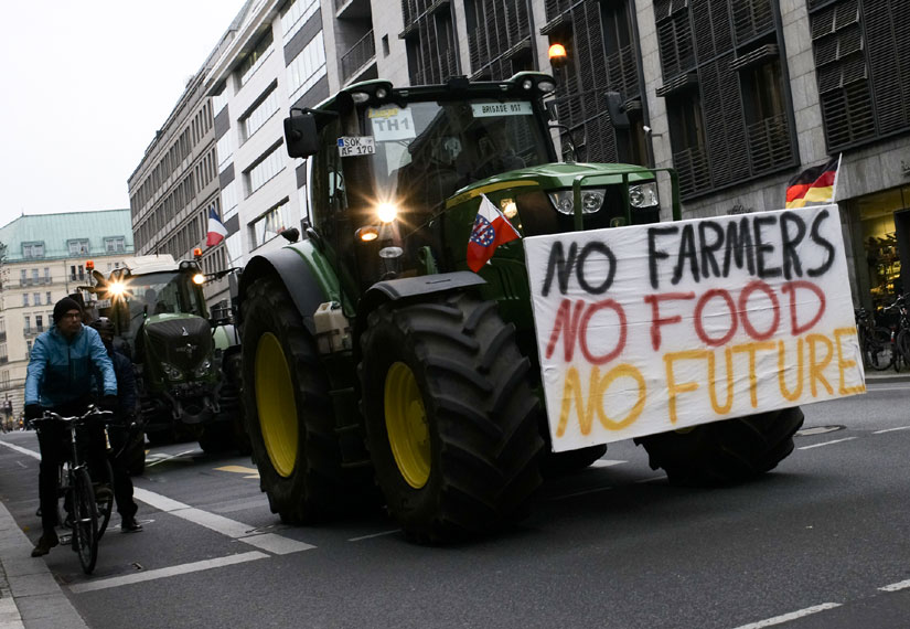 протесты фермеров в Германии
