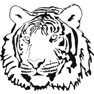 Вытынанка тигр 2022